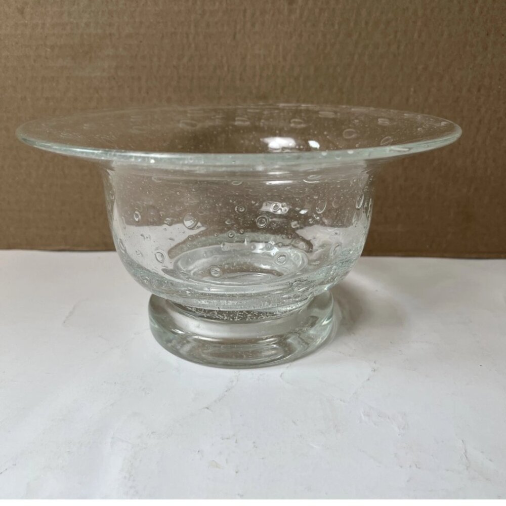 Southern Living at Home Tiny Bubbles Bella Luna Glass Pedestal Bowl 8โ
